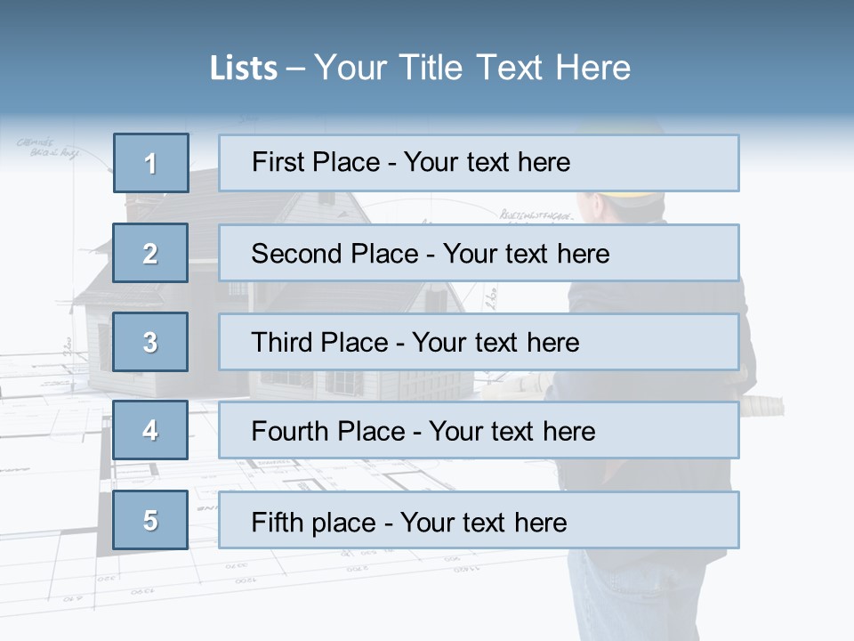 Constructor Design Plan PowerPoint Template