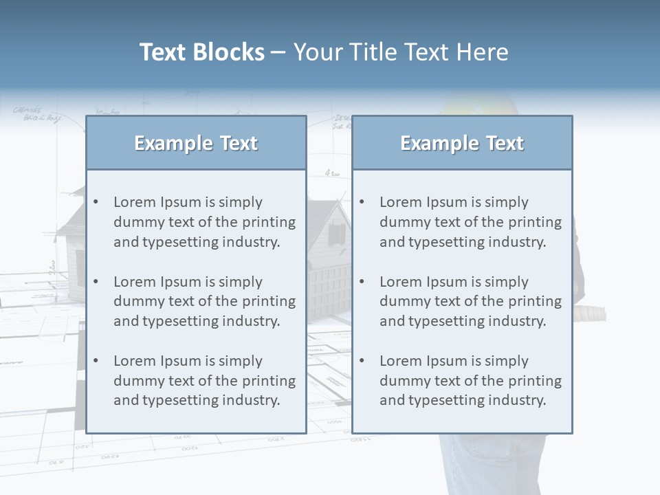 Constructor Design Plan PowerPoint Template