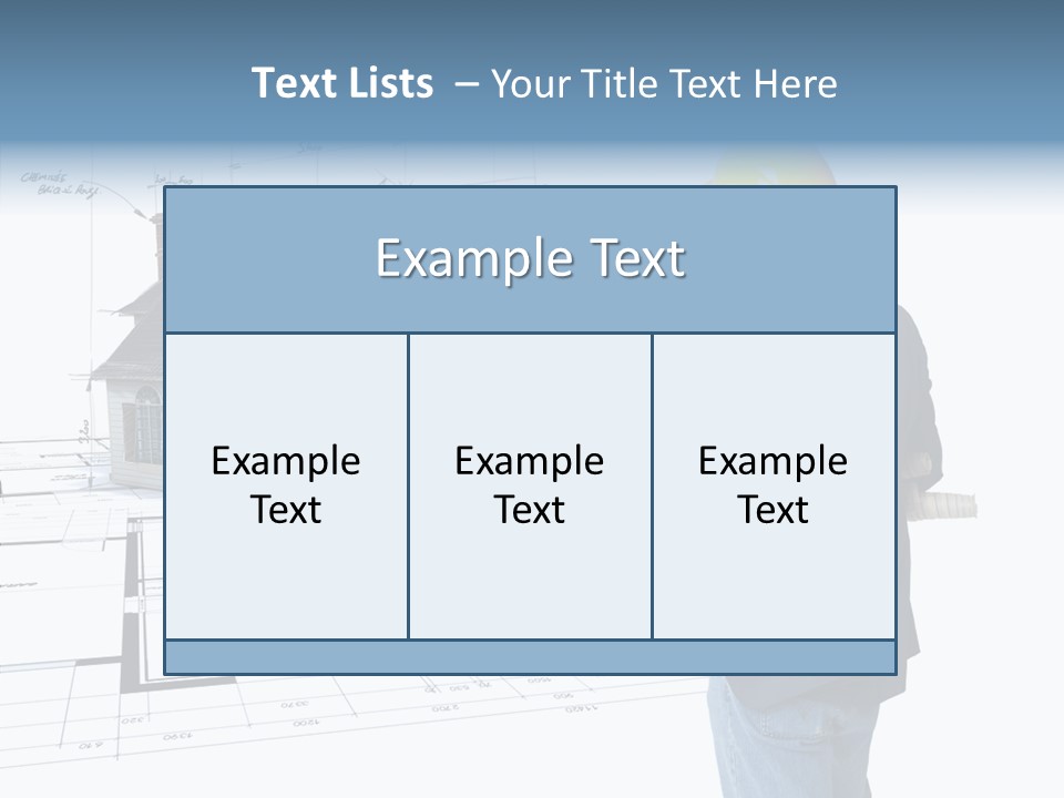 Constructor Design Plan PowerPoint Template