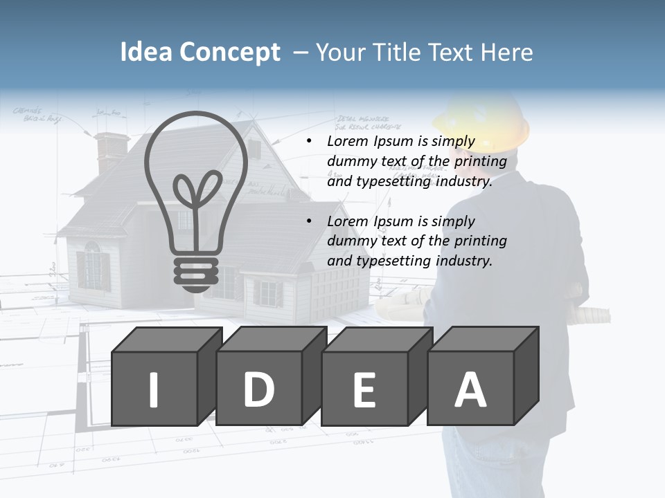 Constructor Design Plan PowerPoint Template