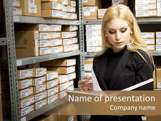 Goods Woman Sexy PowerPoint Template