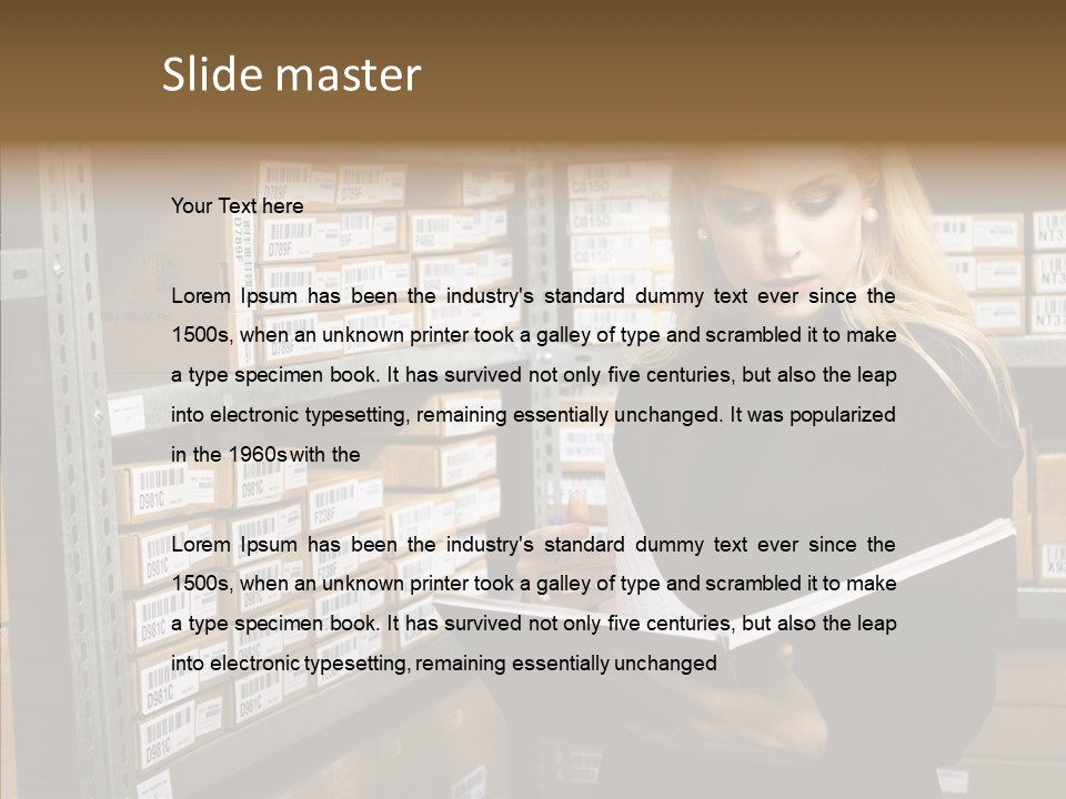 Goods Woman Sexy PowerPoint Template