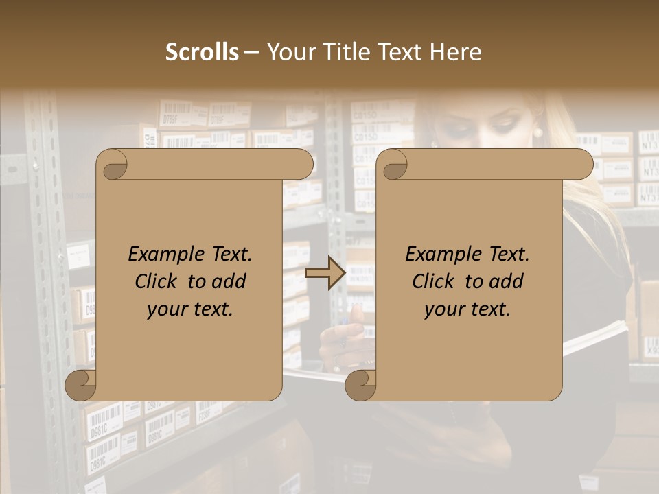 Goods Woman Sexy PowerPoint Template