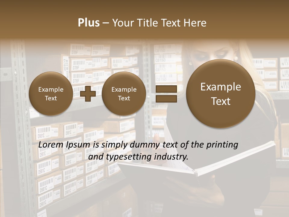 Goods Woman Sexy PowerPoint Template