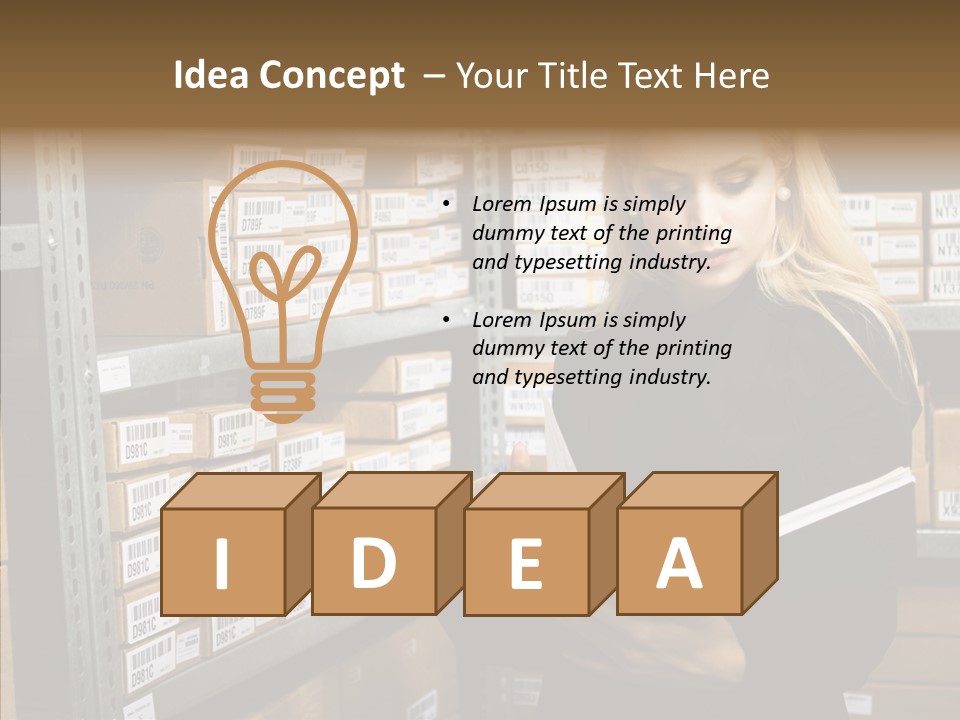 Goods Woman Sexy PowerPoint Template