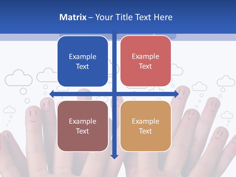 Couple Finger Group PowerPoint Template