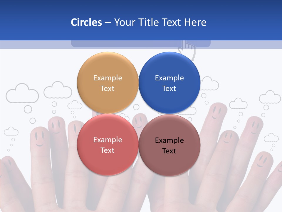 Couple Finger Group PowerPoint Template