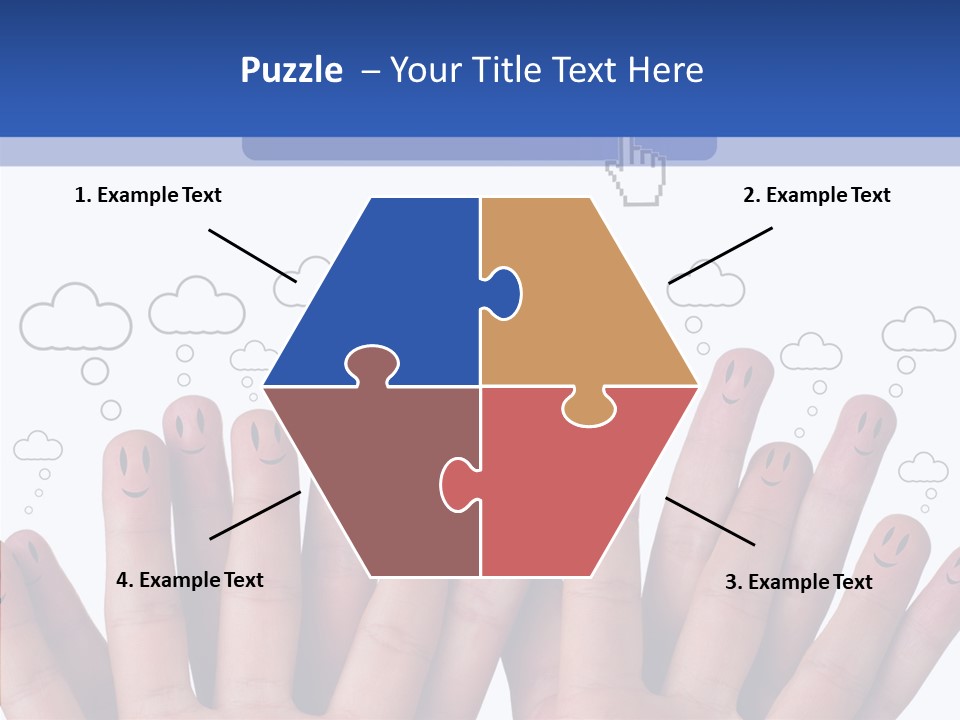 Couple Finger Group PowerPoint Template