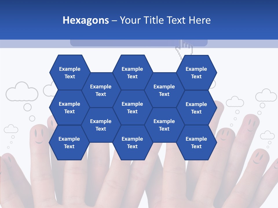 Couple Finger Group PowerPoint Template