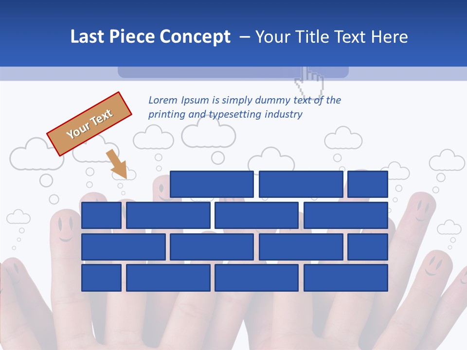 Couple Finger Group PowerPoint Template