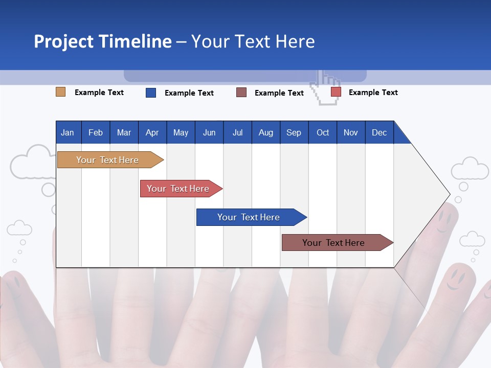 Couple Finger Group PowerPoint Template