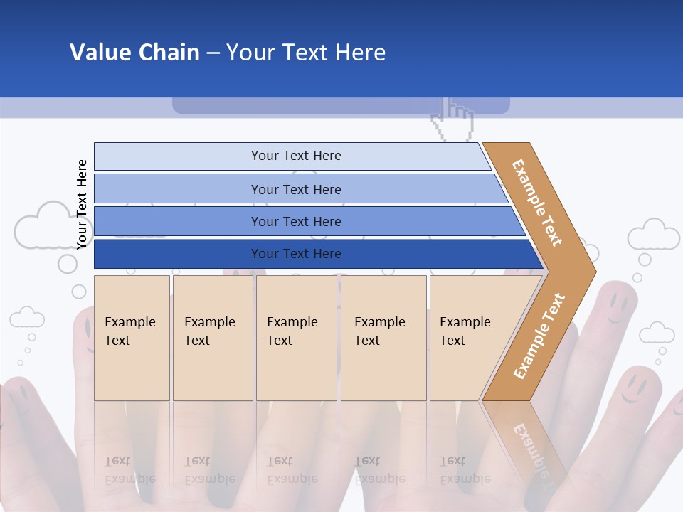 Couple Finger Group PowerPoint Template