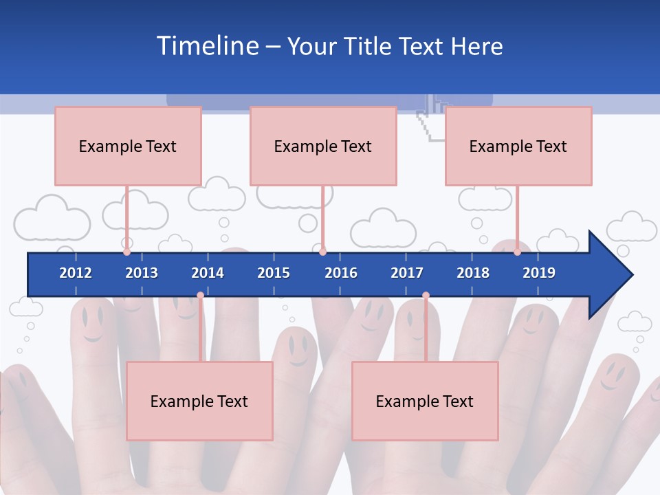 Couple Finger Group PowerPoint Template