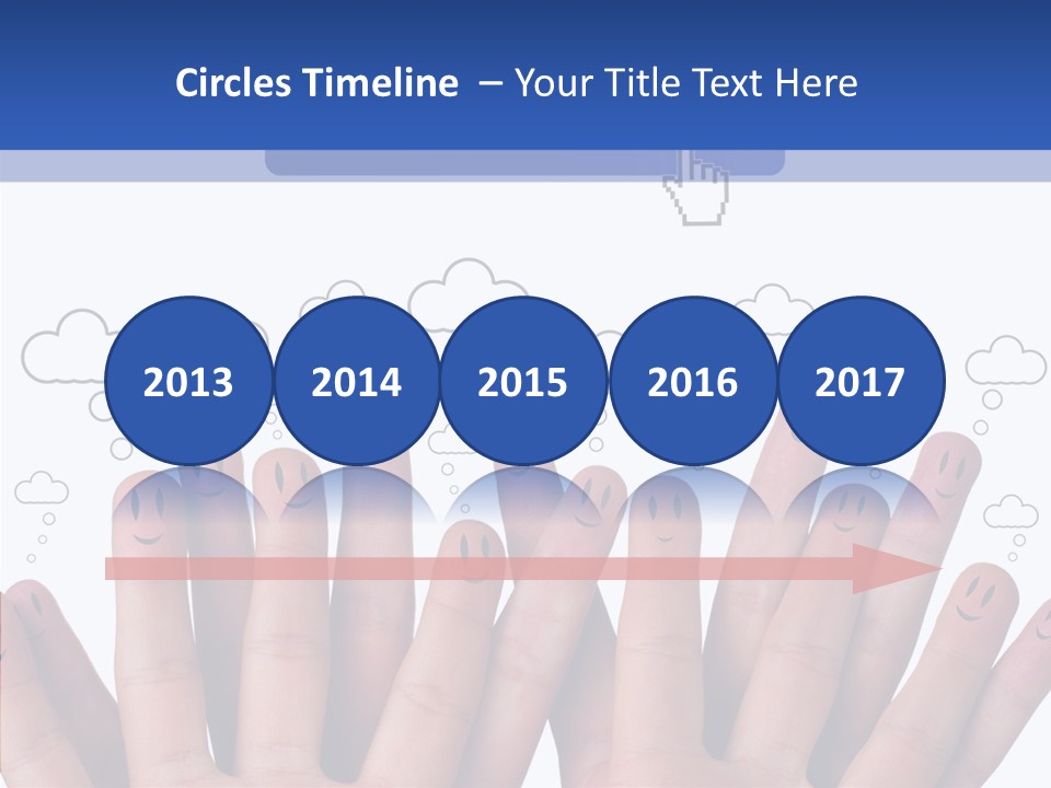 Couple Finger Group PowerPoint Template