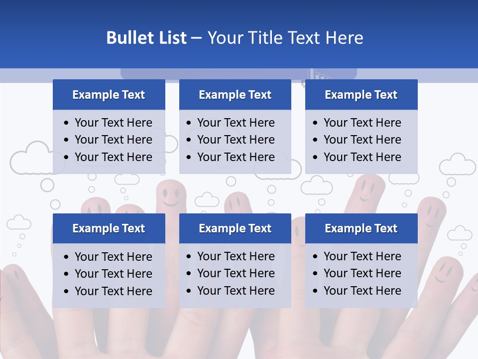 Couple Finger Group PowerPoint Template