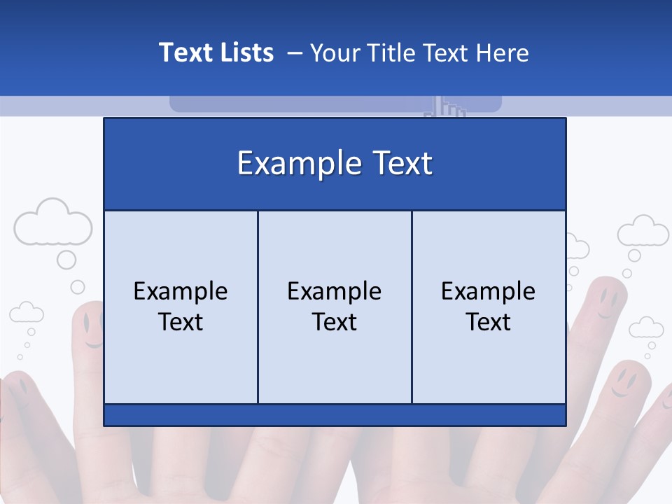 Couple Finger Group PowerPoint Template