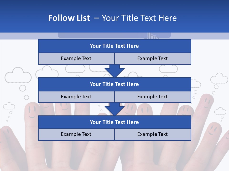Couple Finger Group PowerPoint Template