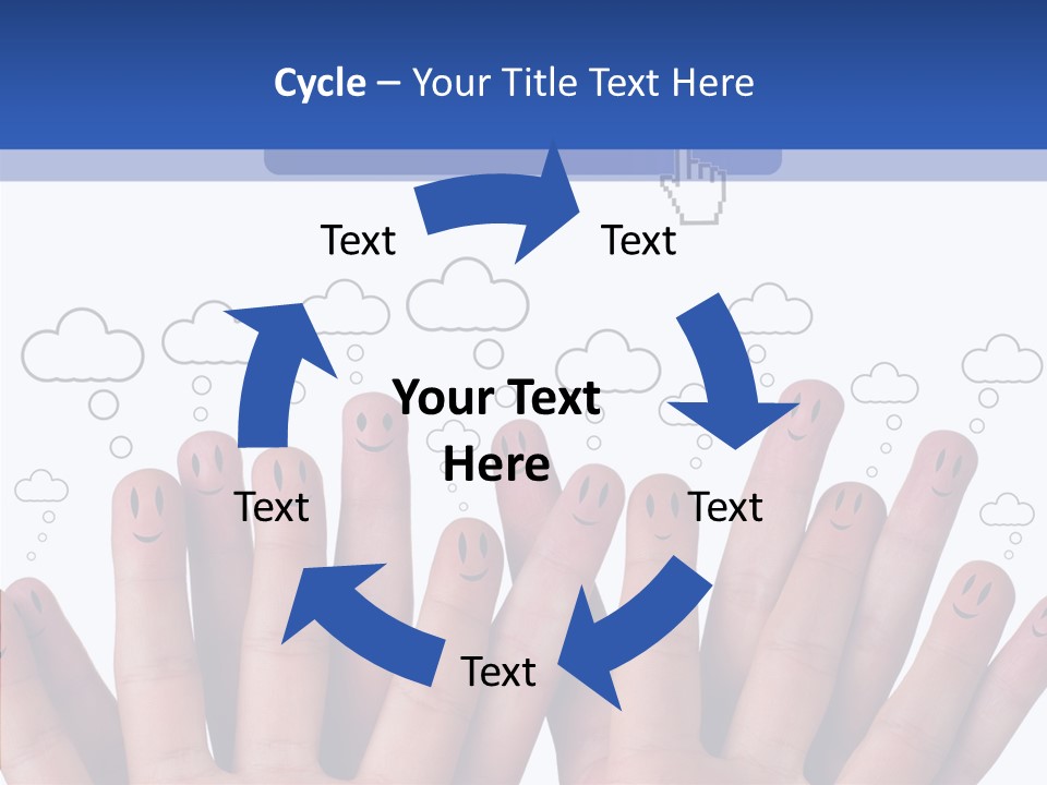 Couple Finger Group PowerPoint Template