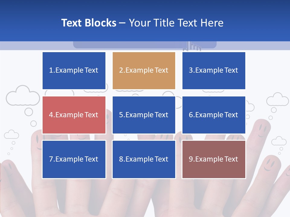 Couple Finger Group PowerPoint Template