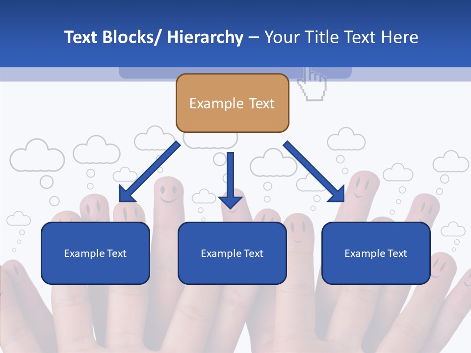 Couple Finger Group PowerPoint Template