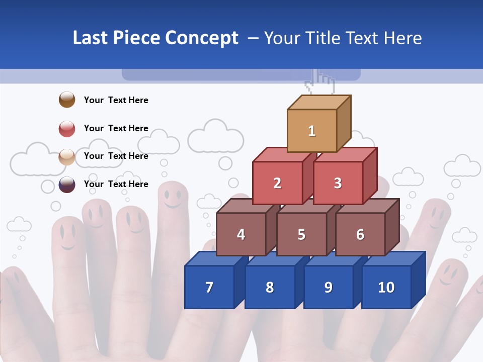 Couple Finger Group PowerPoint Template