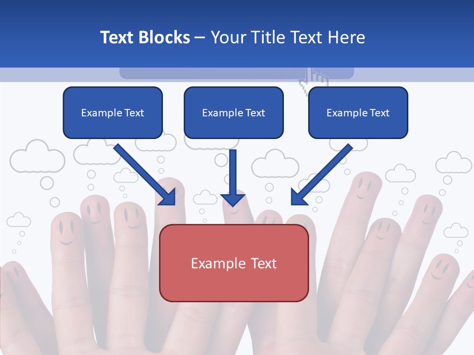 Couple Finger Group PowerPoint Template
