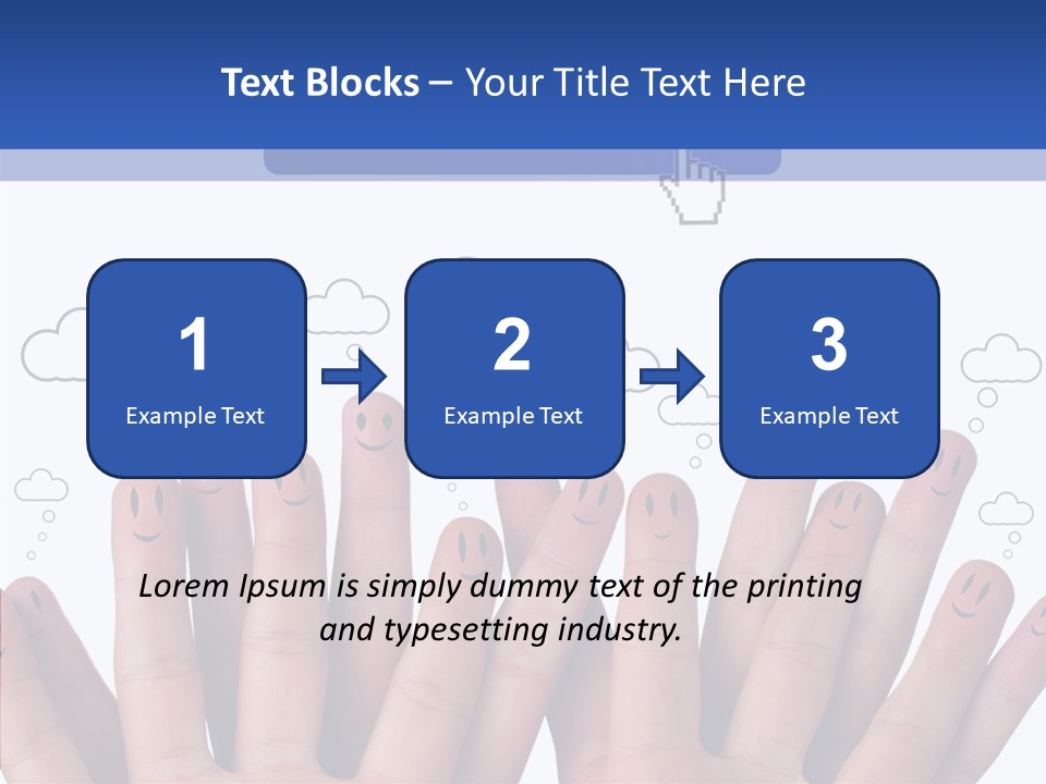 Couple Finger Group PowerPoint Template