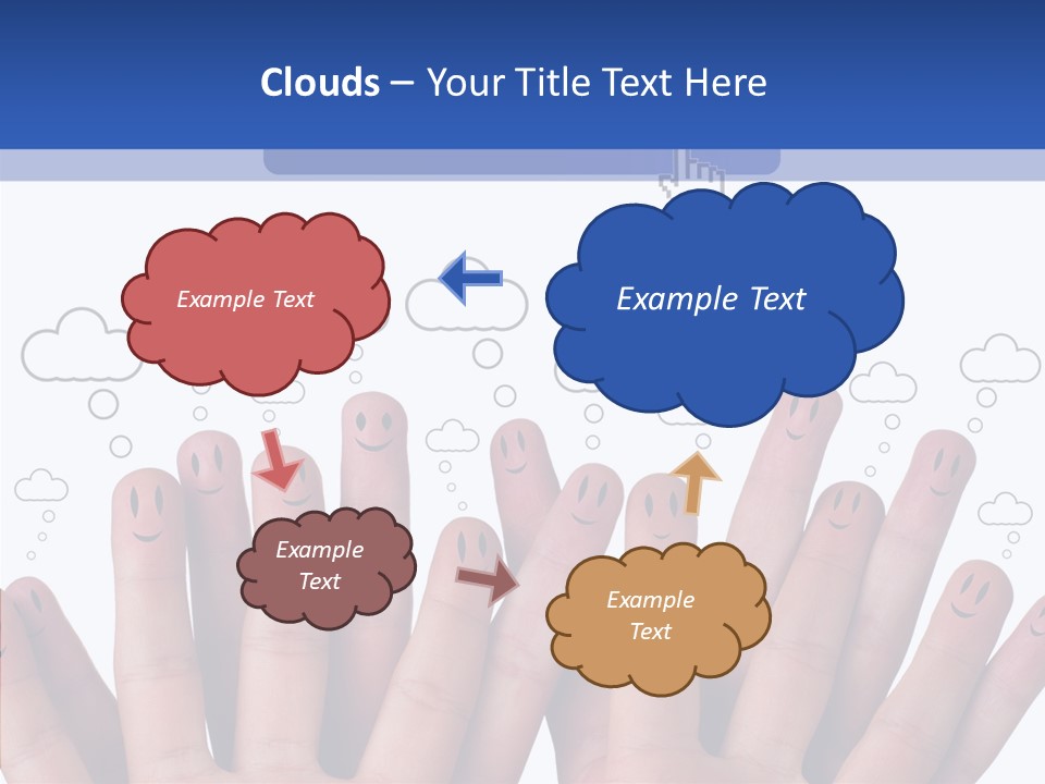 Couple Finger Group PowerPoint Template