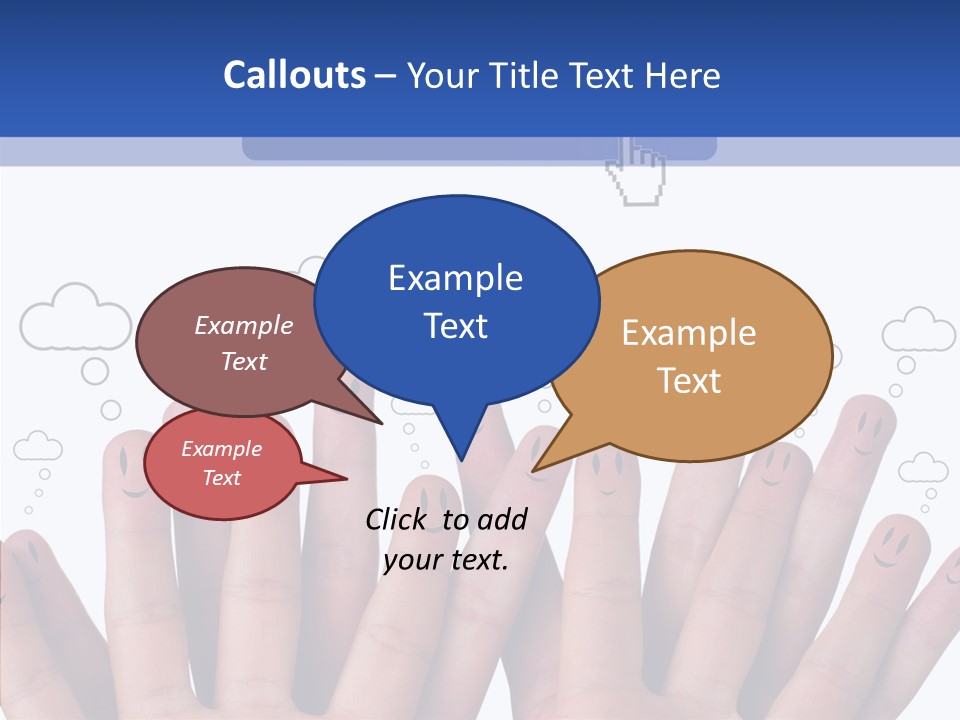 Couple Finger Group PowerPoint Template