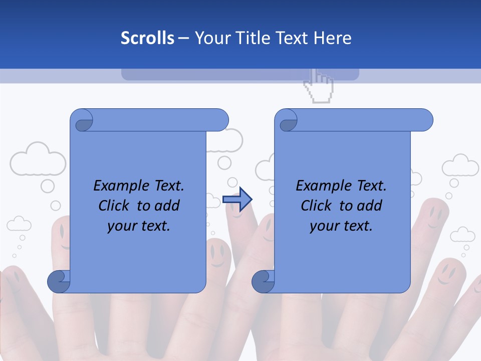 Couple Finger Group PowerPoint Template