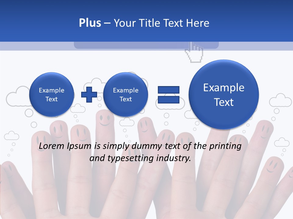 Couple Finger Group PowerPoint Template