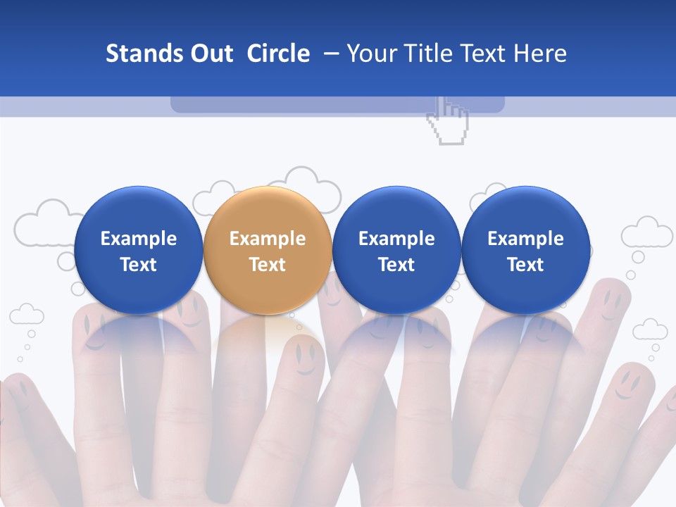 Couple Finger Group PowerPoint Template
