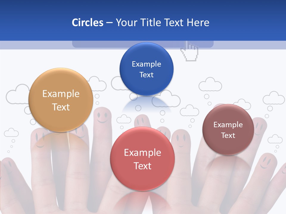 Couple Finger Group PowerPoint Template