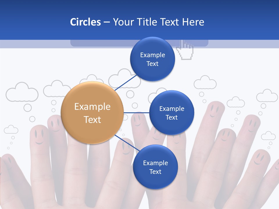 Couple Finger Group PowerPoint Template