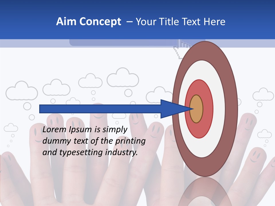 Couple Finger Group PowerPoint Template