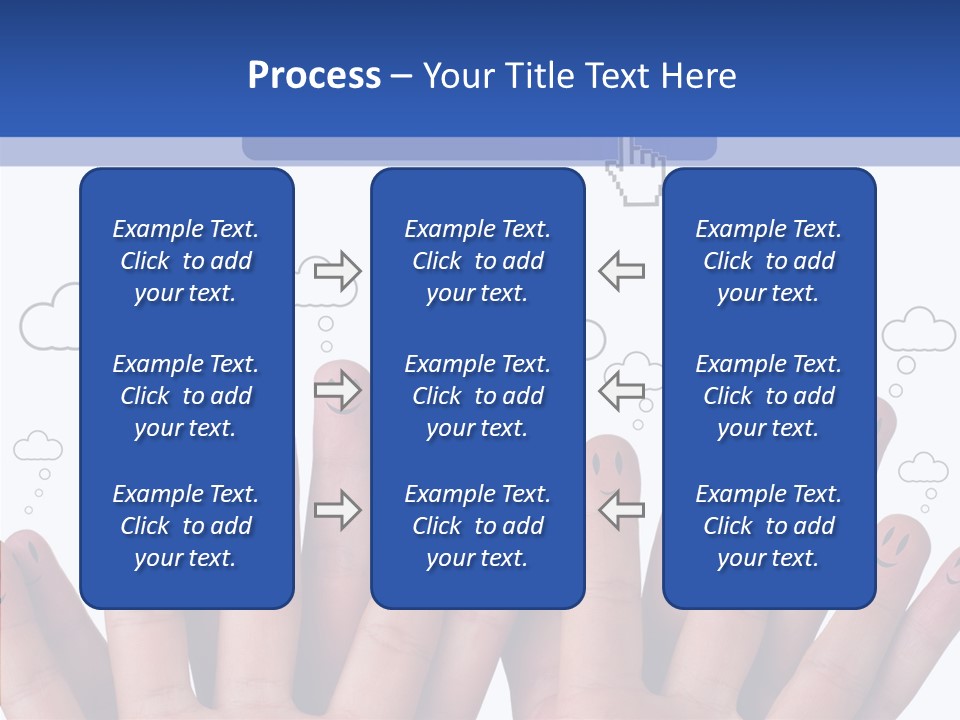 Couple Finger Group PowerPoint Template