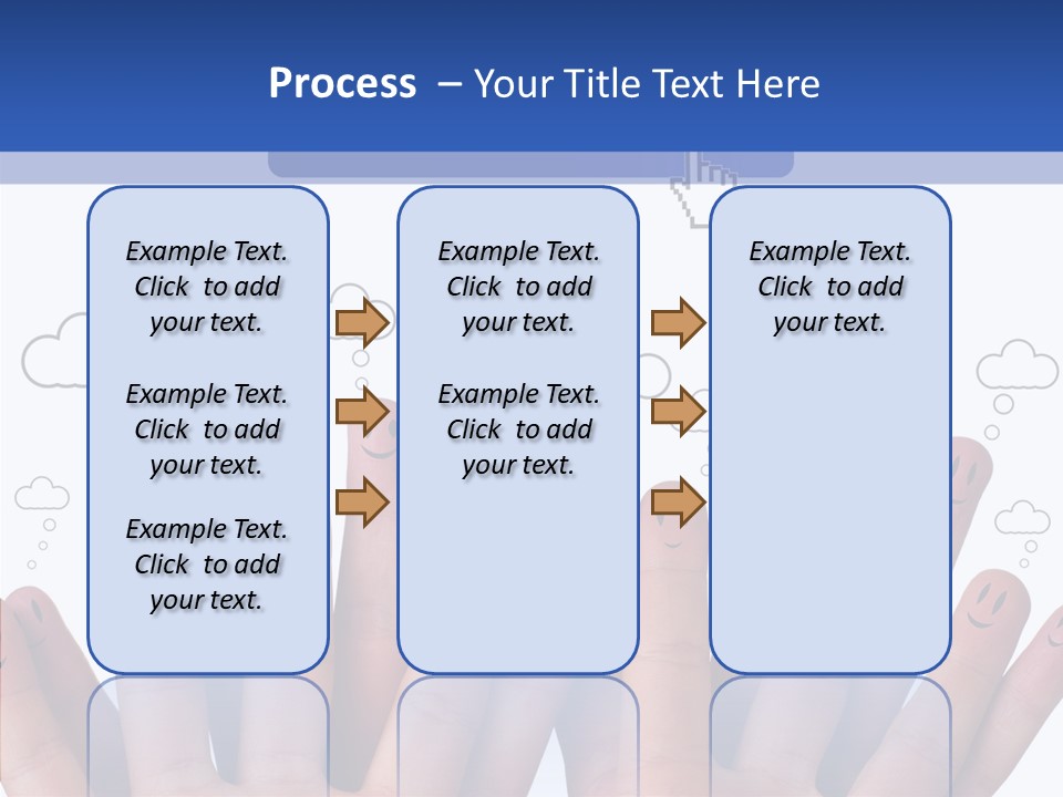 Couple Finger Group PowerPoint Template