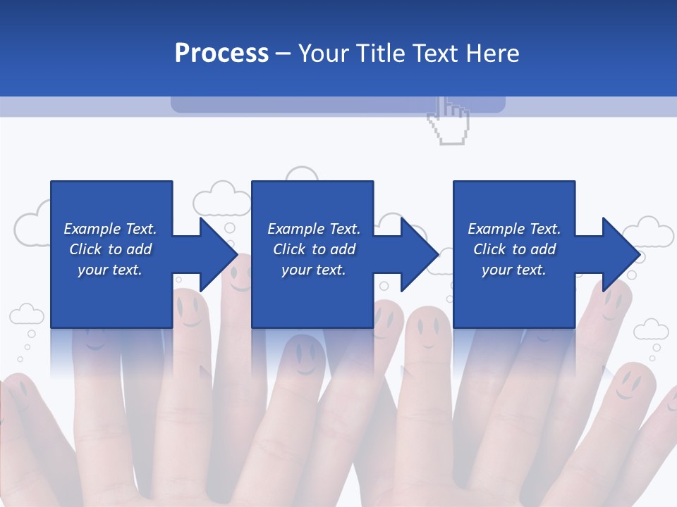 Couple Finger Group PowerPoint Template