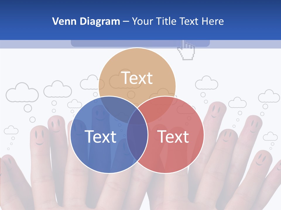 Couple Finger Group PowerPoint Template