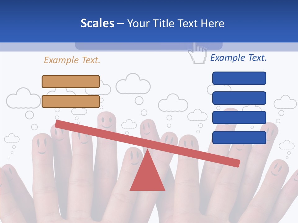 Couple Finger Group PowerPoint Template