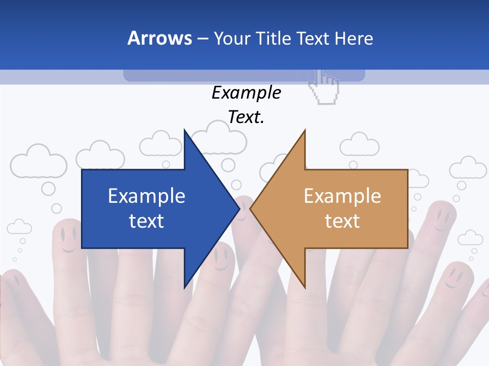 Couple Finger Group PowerPoint Template