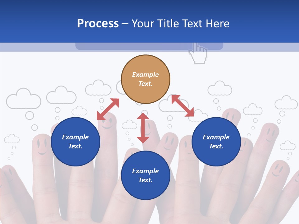 Couple Finger Group PowerPoint Template