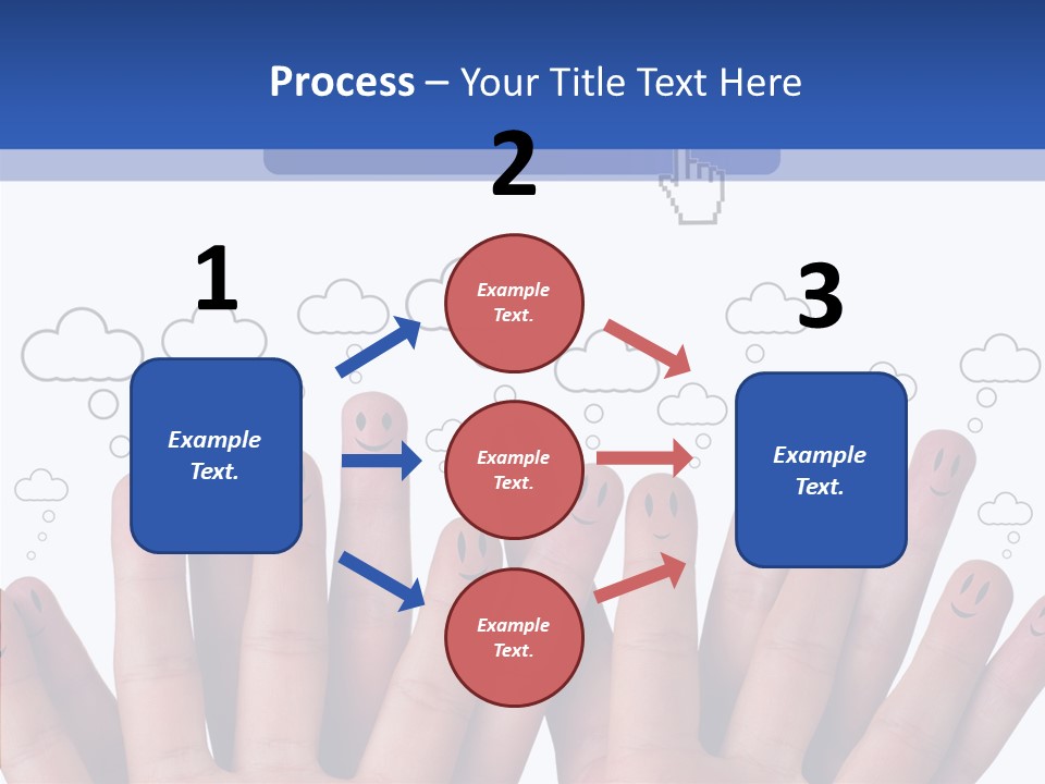 Couple Finger Group PowerPoint Template