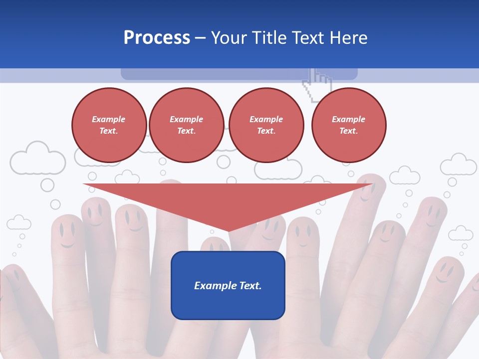 Couple Finger Group PowerPoint Template