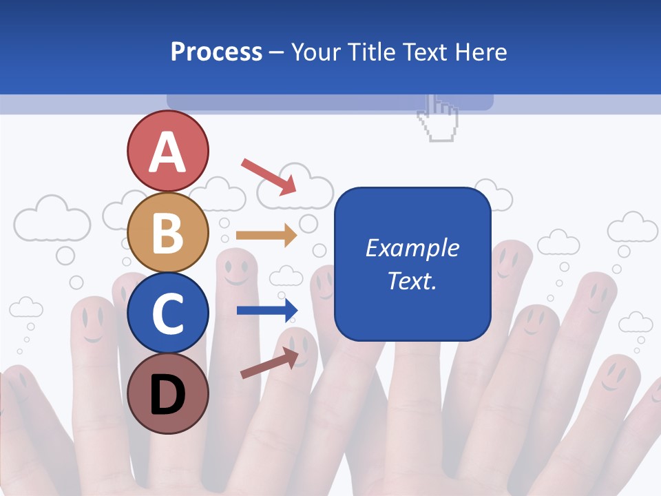 Couple Finger Group PowerPoint Template