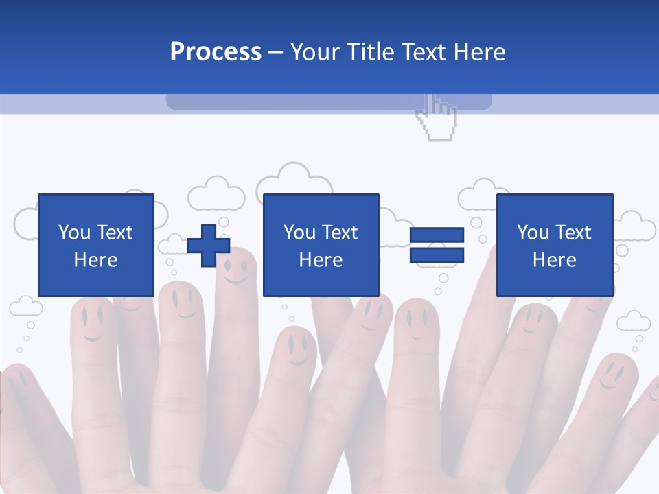 Couple Finger Group PowerPoint Template