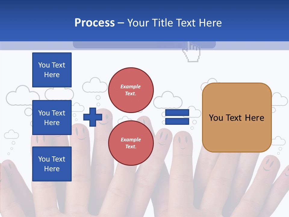 Couple Finger Group PowerPoint Template