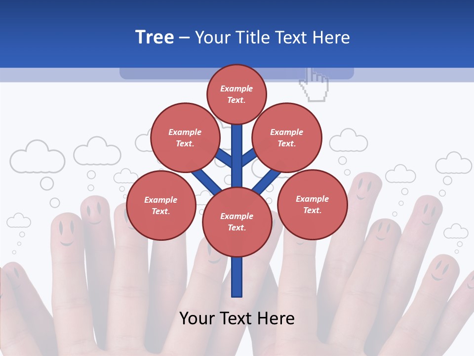 Couple Finger Group PowerPoint Template