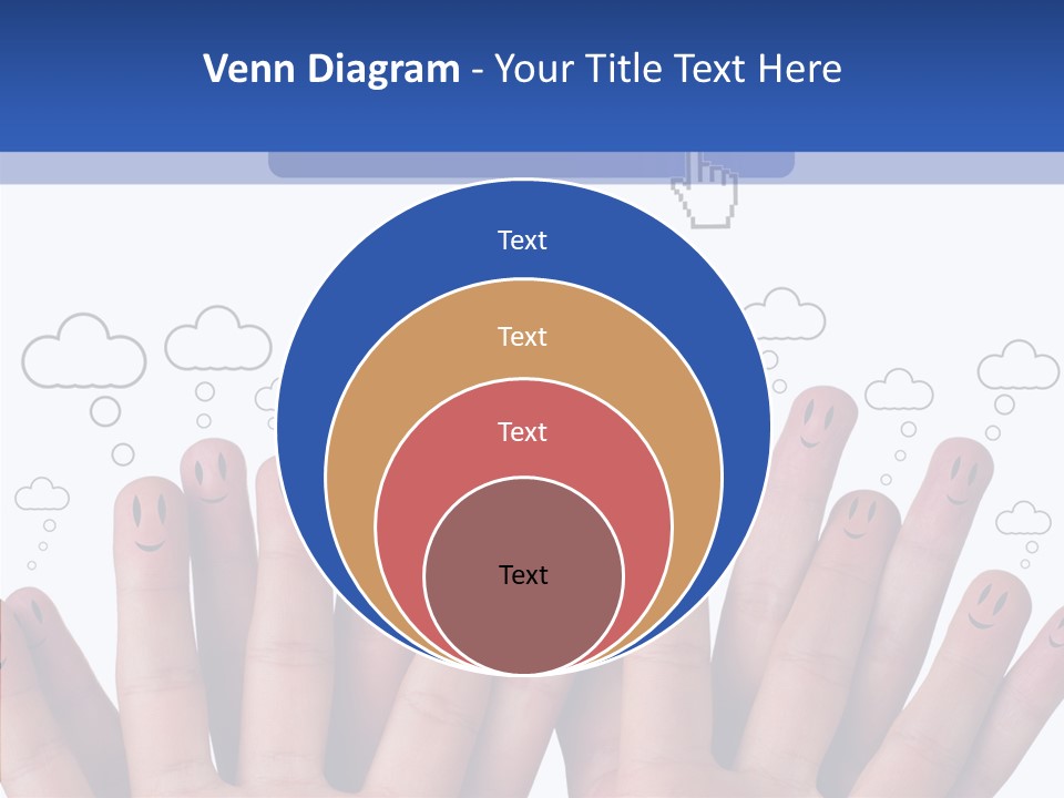Couple Finger Group PowerPoint Template