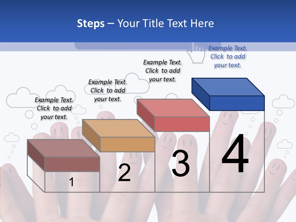 Couple Finger Group PowerPoint Template